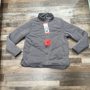 NWT • Three dots • quilted step hem knit jacket